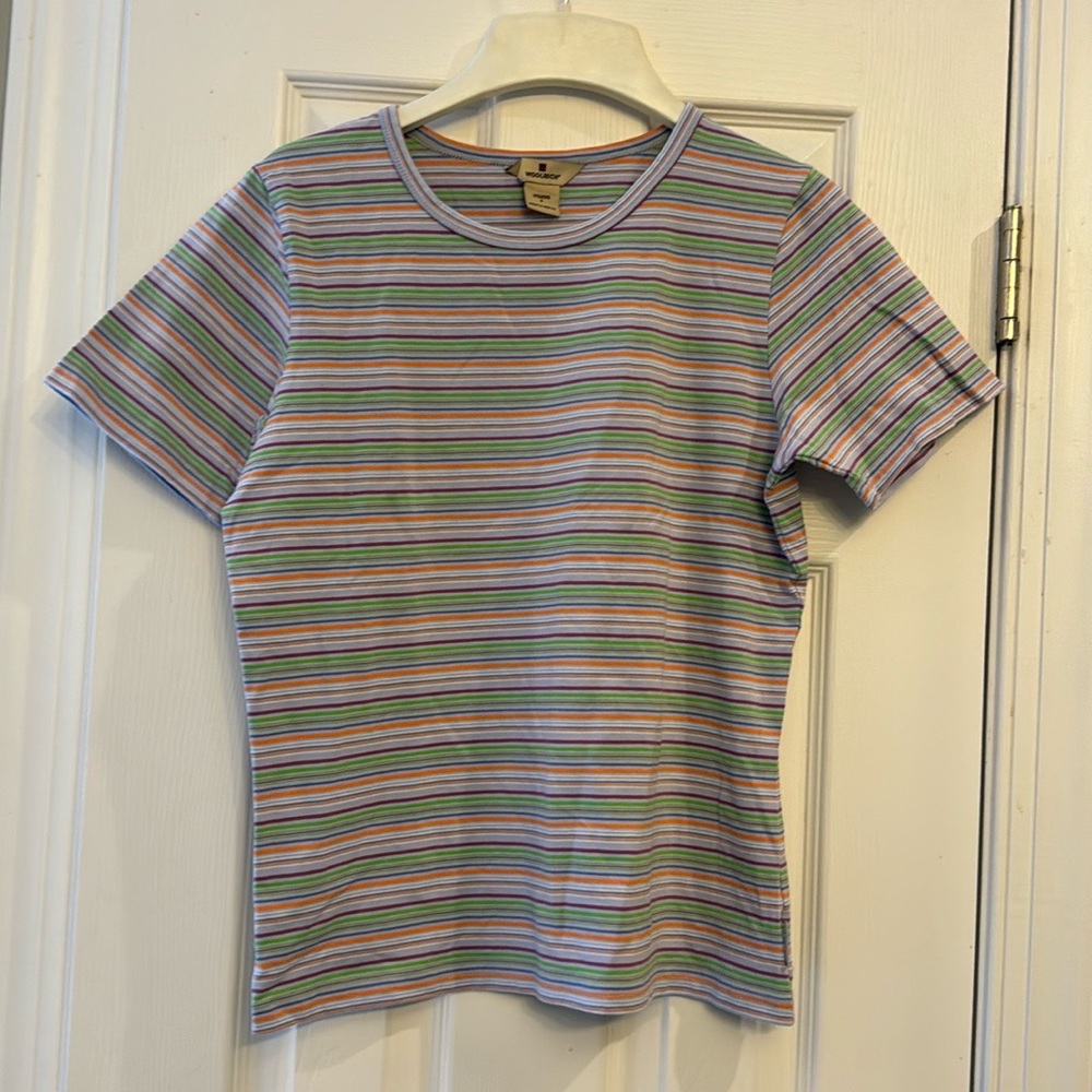 Woolrich striped shirt sleeve shirt